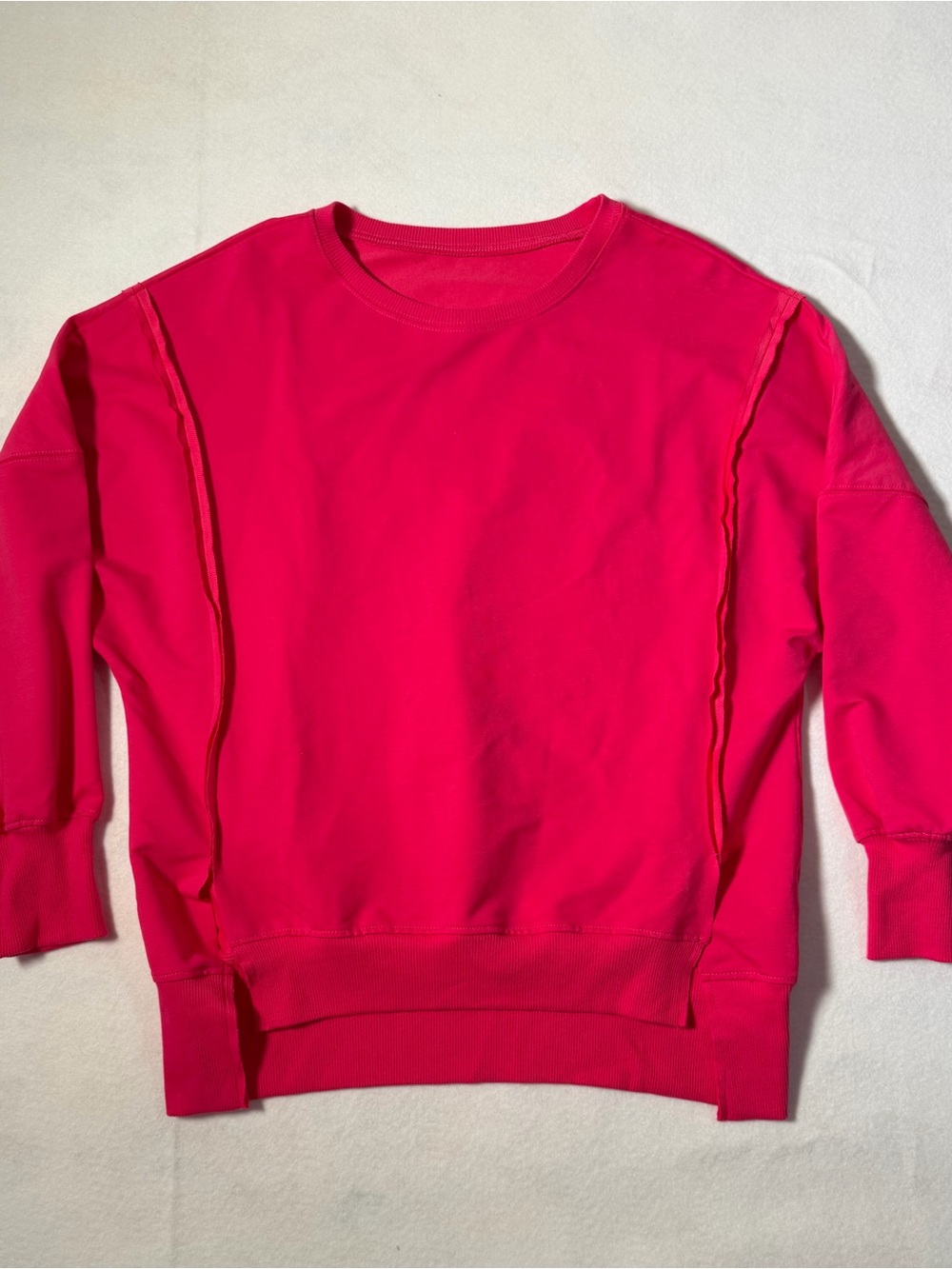Amazon Women's Crewneck Sweatshirt in Bright Pink
